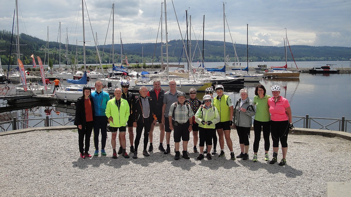 Mit dem Rad um den Moldaustausee
