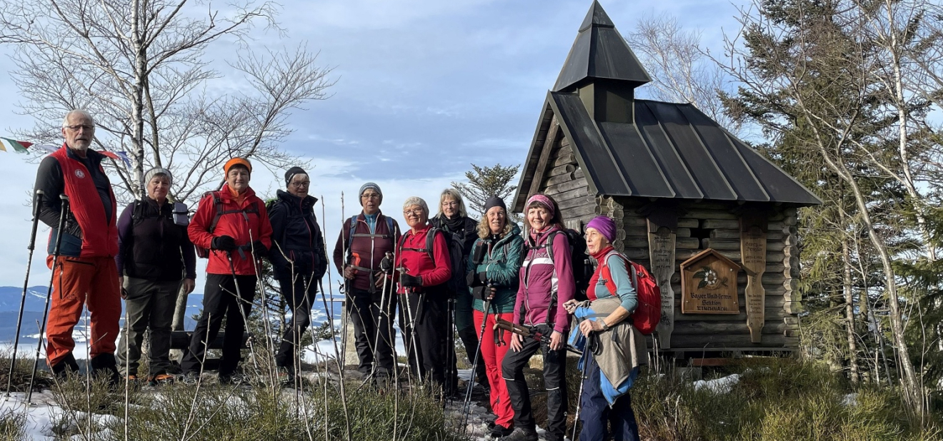 Dreikönigswanderung der DAV-Ortsgruppe zum Wagensonnriegel