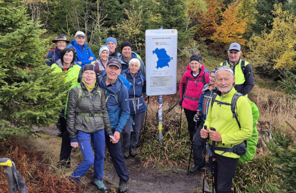DAV unterwegs bei unbekannten Felsformationen am Dreiländereck