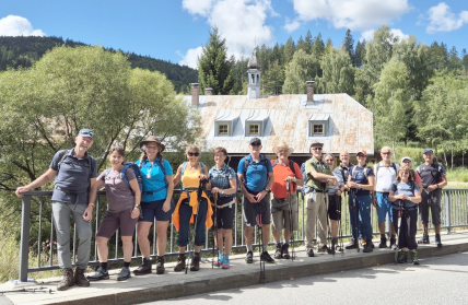 Wanderung im Flusstal des Großen Regen der DAV-Ortsgruppe