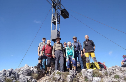 DAV-Ortsgruppe im Toten Gebirge - auf der „Schlafenden Griechin“ 