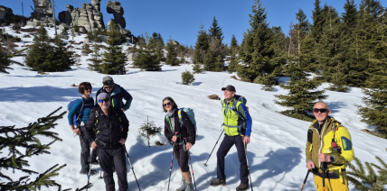 Frühlingssonne statt Schneemassen, DAV unterwegs auf dem Grenzsteig
